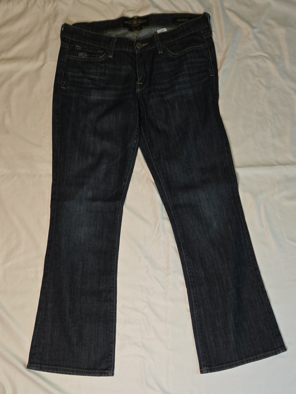 Lucky Brand Dark Blue Zoe Boot Cut Jeans, Size 10 (30)
